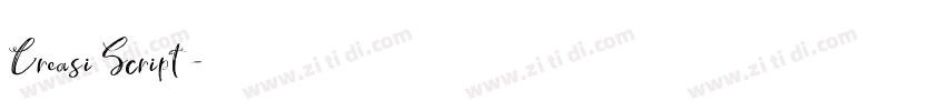 Creasi Script字体转换 Creasi Script字体转换